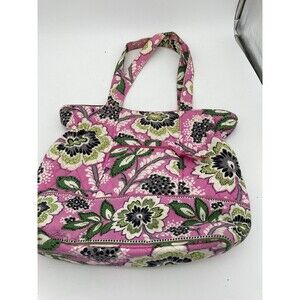 VERA BRADLEY Priscilla Pink Handbag Tote Shoulder Bag Cotton Floral retired